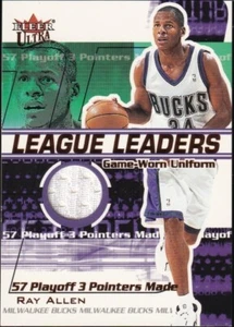 2001-02 Fleer Ultra League Leaders Game-Worn Uniform - Ray Allen Jersey [/450] - Bild 1 von 2