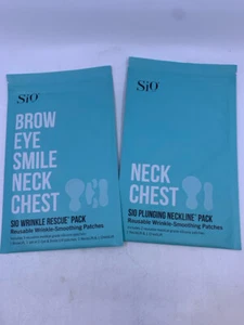 2 Sio Brow Eye Smile Neck Chest Wrinkle-Smoothing Patches - Picture 1 of 5