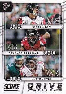 2017 Score - Drive Team - Matt Ryan, Julio Jones, Devonta Freeman #2 - Falcons - Picture 1 of 2