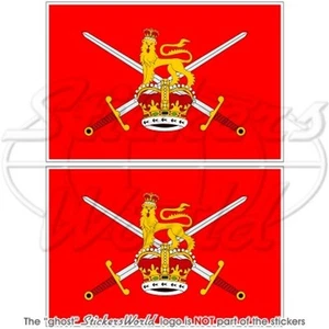 BRITISCHES HEER Flagge UK Britische Armee Fahne 100mm Aufkleber Vinyl Sticker x2 - Bild 1 von 1