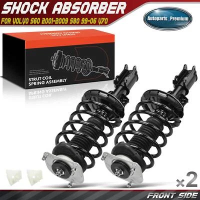 2x Front Strut & Coil Spring Assembly for Volvo S60 2001-2009 S80 99-06 V70 - Image 1 of 4