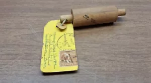 Souvenir Holz Nudelholz verschickt mit Porto Schulenburg, Texas Vintage - Bild 1 von 13