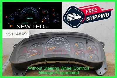 03-06 GMT 800 - Instrument Cluster Gauges 15114649 Speedo Speedometer OEM LED - Image 1 of 4