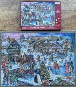 Rompecabezas “Victorian Green” Escena de Navidad 1000 Piezas HOP House Of Puzzles - Imagen 1 de 20