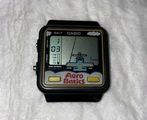 Rare Vintage Casio Digital Game Watch GA-7 Aero Batics Module 688 1980s (Read) - Picture 1 of 11