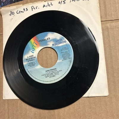 Pebbles Girlfriend/Instrumental 1987 Mca Records 45 - Image 1 of 2
