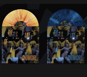 TAYLOR SWIFT THE LIFE OF A SHOWGIRL VINYL SET 2 BOQUET GOLDEN BEACH BLUE In Hand - Imagen 1 de 9