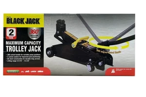 Black Jack 2 Ton Trolley Jack W/360° Swivel Handle - Picture 1 of 12