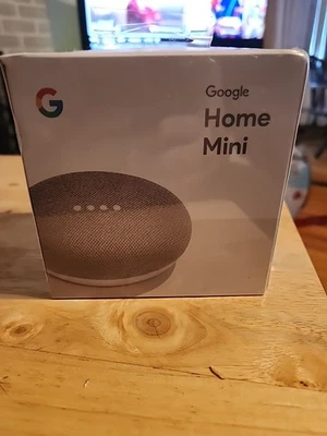 New In Box Google Home Mini Smart Assistant Speaker Chalk White - Image 1 of 3