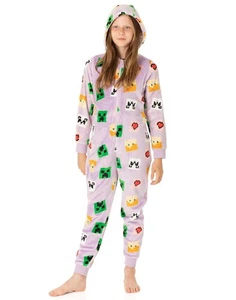 Mono Minecraft púrpura estampado múltiple todo en uno niñas - Imagen 1 de 25