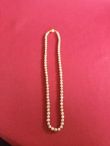 Nachlass,Perlenkette mit schönem Sicherheitsverschluss und Länge von 20 cm - Bild 1 von 8