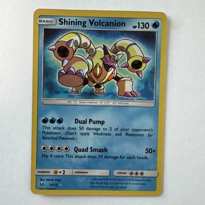Shining Volcanion 27/73 Pokémon Card 2017 Shining Legends Holo Rare NM/M 🔥 - Image 1 of 4