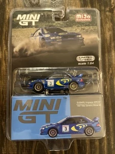 Subaru Impreza WRC97 1997 Rally Sanremo Winner #3 Mini GT MGT 512 Blue Mijo - Picture 1 of 3