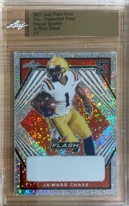 2021 Leaf Draft - Ja'Marr Chase Rookie 1/1 One of One Proof  - Picture 1 of 2