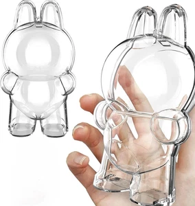 LABUBU Custodia Trasparente Protettiva Display Pop Mart I Mostri Plastica Cover Stand - Foto 1 di 4