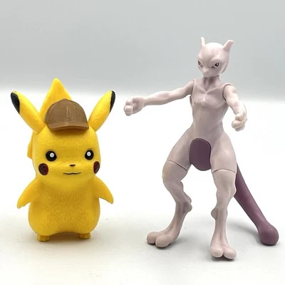 Lote de figuras 2019 Burger King Pokémon Toys Pikachu y Mewtwo Detective Pikachu Foto 1 de 4
