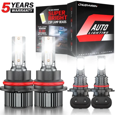 For Mercury Mountaineer 2002-2006 4x LED Faro Alto/Bajo + Bombillas Antiniebla - Image 1 of 4