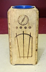 Holzradio Souvenir Coin Bank, Chicago, Illinois, Konsolenradio, Arvin? - Bild 1 von 6