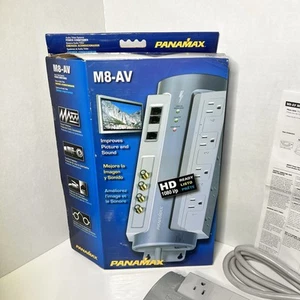 Panamax M8-AV-8 Outlet Power Conditioner New Surge Protector Gray Sealed - Picture 1 of 12