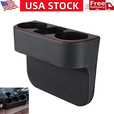 Car Cup Holder Car Seat Organizer Gap Filler Bottle Cell Phone Storage Organizer - Image 1 of 4
