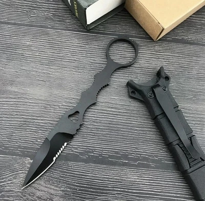 Cuchillo de hoja fija SOCP Dagger Tactical D2 BK BM 176 cuchillo de caza cuchillo de supervivencia Foto 1 de 4