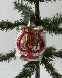 1518/25 1x alter Christbaumschmuck Weihnachtsschmuck Formteil Lyra - Picture 1 of 4