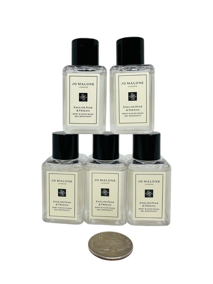 5x Jo Malone English Pear & Freesia Hand and Body Wash 0.5oz x5 = 2.5 Fl.oz - Image 1 of 1