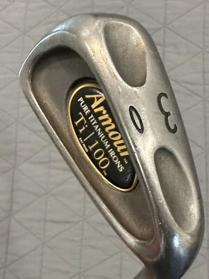 Armour Ti 100 Pure Titanium 3 Iron Ti 100 Stiff Steel Original EUC Grip 39.5” RH - Image 1 of 4