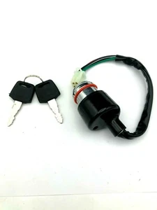 New ATV Quads Ignition Key 4-Wire Switch CHROME Key - Picture 1 of 2