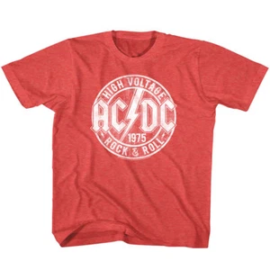 ACDC High Voltage Rock & Roll 1975 Kids T Shirt Band Boy Girl Baby Youth Toddler - Picture 1 of 4