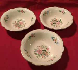 3 Homer Laughlin Springtime Marigold cereal bowls 6 1/4" - Picture 1 of 5