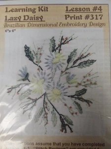 JDR Brazilian Elegance - Lesson 4 Print 317 Learning Kit Lazy Daisy - Picture 1 of 3