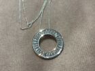2.365 Carat Lab Created Diamond Circle Pendant With Necklace Platinum Plated 925