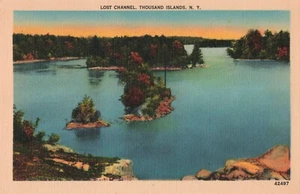 Postkarte N.Y. Thousand Islands Lost Channel U136 - Bild 1 von 2