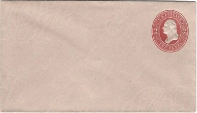 #U234 Entire 1883, Red on Fawn, Die 74, Size 6, Knife 19, Wmk. 6 UPSS 678 - Image 1 of 3