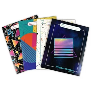 Cartelle portafoglio Mead Trapper Keeper lotto di 4 retrò - Foto 1 di 5