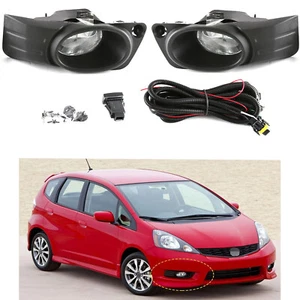 Bumper Fog Lights Assembly For Honda Fit Shuttle 2011 ~ 2016 w/Bulb Switch Wire - Picture 1 of 20