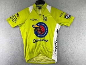 Suarez Cycling Jersey Adult Medium Green Qualcomm Santa Cruz 2006 1/2 Zip - Picture 1 of 15