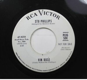 Country Promo 45 Stu Phillips - Vin Rose / I Wish I Had Never Seen Sunshine On R