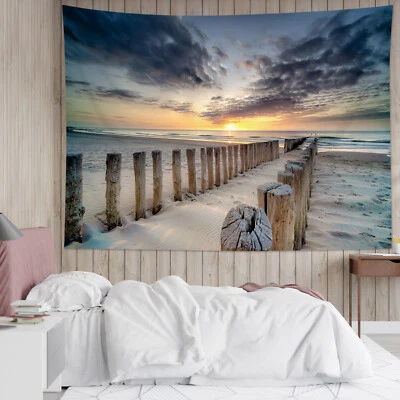 Tapiz paisaje puesta de sol paisaje paisaje paisaje paisaje océano playa para dormitorio sala dormitorio Foto 1 de 4