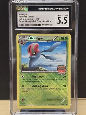 Accelgor 12/101 Staff Promo S/P/T Championships CGC Excellent Pokemon TCG SP - Image 1 of 2