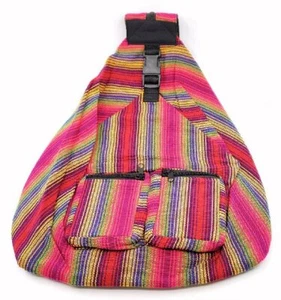 Tribal Woven Backpack Colorful Hand Woven in Guatemala - Picture 1 of 2