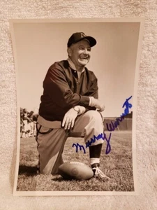 VERY RARE Minnesota Gophers Coach Murray Warmath AUTOGRAPHED Photo, NICE!! - Picture 1 of 3