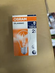 Osram halogen bulb E27 classic 100w ( regular screw bulb) - Picture 1 of 2