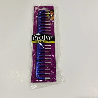 Peine de dientes anchos Firstline Evolve plástico púrpura metálico 4552 Foto 1 de 4