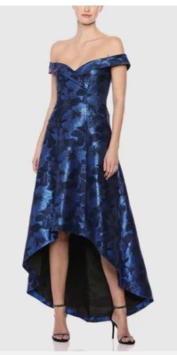 Calvin Klein Women's Off The Shoulder Gown with Hi Low Hem Dress Size 8 - Image 1 of 3