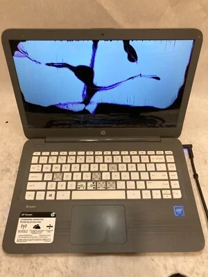 HP Stream 14-cb112wm Laptop 14" Intel Celeron RUINED SCREEN -PP - Image 1 of 4