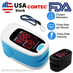 Oxímetro de pulso de dedo portátil de frecuencia cardíaca SPO2 monitor medidor de oxígeno en sangre sensor - Imagen 1 de 12