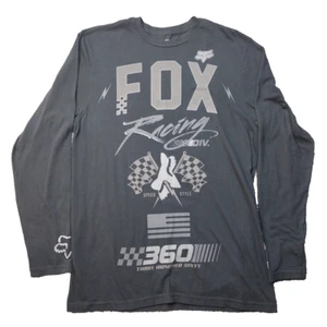 Fox Racing Long Sleeve 360 DBL Sided T Shirt Men’s M Motocross Hellfire Grunge - Picture 1 of 10