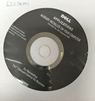 N.I.B. CD de aplicación Dell cámara web central empresarial 8FD26 09Y1HJ F1RK5 01Y4F7 Foto 1 de 2